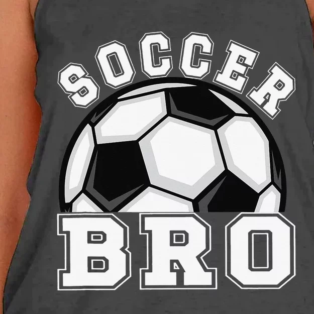 Soccer Brother Of A Soccer Player Bro Women's Knotted Racerback Tank