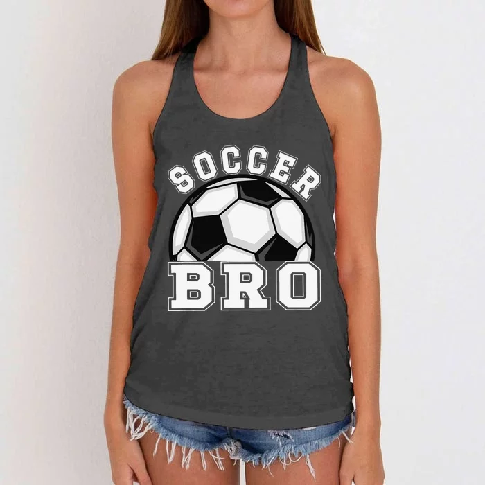 Soccer Brother Of A Soccer Player Bro Women's Knotted Racerback Tank