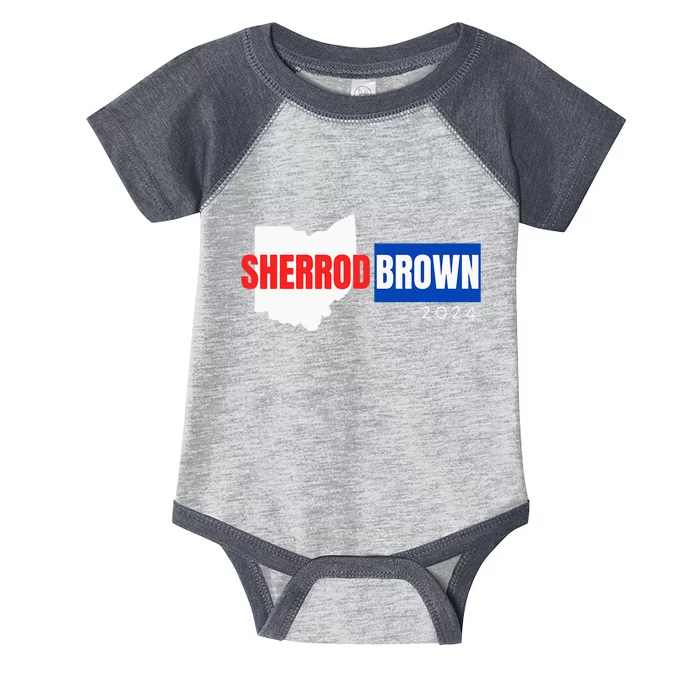 Sherrod Brown Ohio Senate Election Race 2024 Democrat Oh Infant Baby Jersey Bodysuit