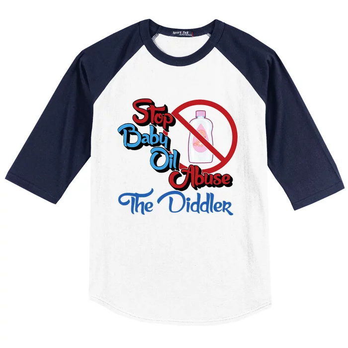 Stop Baby Oil Abuse The Diddler Baseball Sleeve Shirt