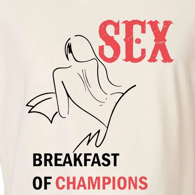 Sex Breakfast Of Champions Naughty Garment-Dyed Women's Muscle Tee