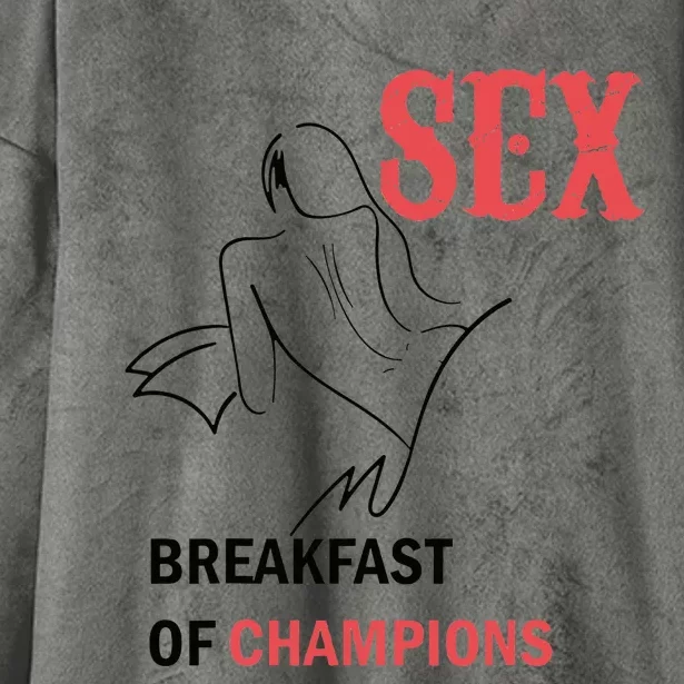 Sex Breakfast Of Champions Naughty Hooded Wearable Blanket