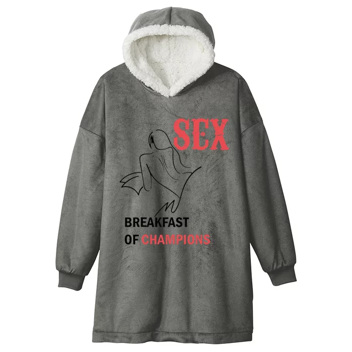 Sex Breakfast Of Champions Naughty Hooded Wearable Blanket