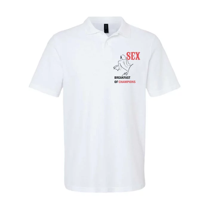 Sex Breakfast Of Champions Naughty Softstyle Adult Sport Polo