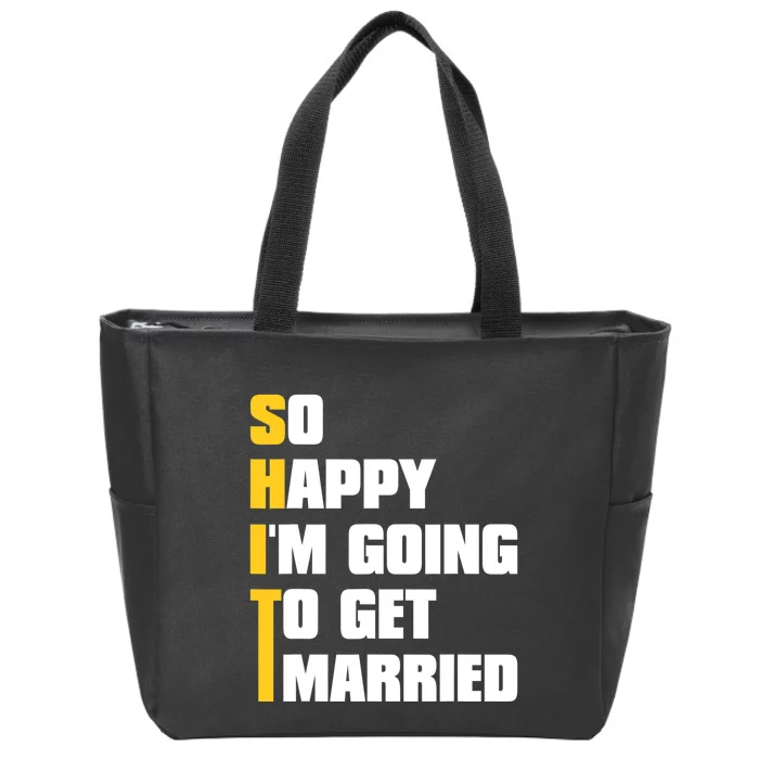 Sarcastic Bachelor Party Stag Groomsmen Getaway Wedding Zip Tote Bag