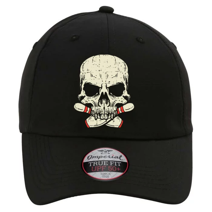 Skull Bowling Pins Skeleton Head Bowler The Original Performance Cap