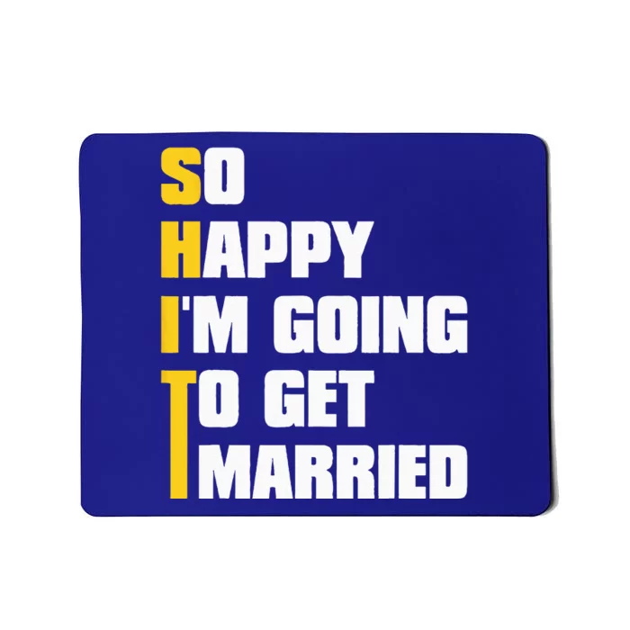 Sarcastic Bachelor Party Stag Groomsmen Getaway Wedding Mousepad