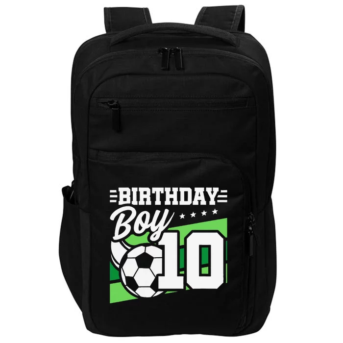 Soccer Birthday Party 10 Year Old Boy 10th Birthday Impact Tech Backpack