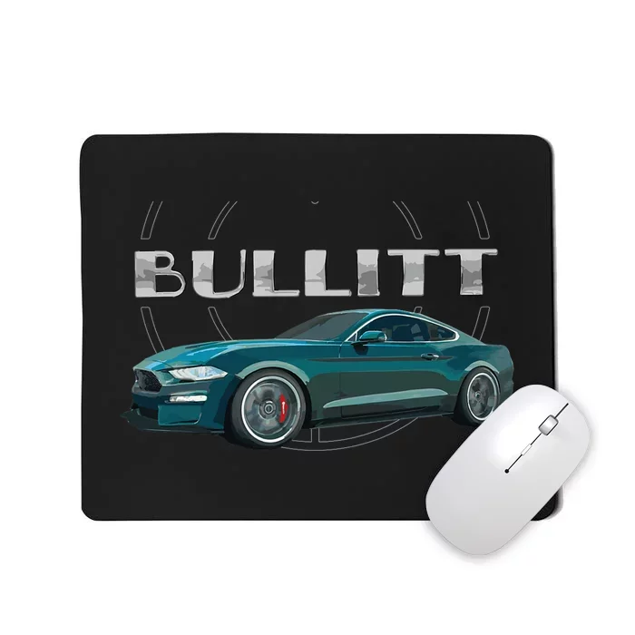 S550 Bullitt Performance Car 5.0liter V8 Muscle Green Mousepad