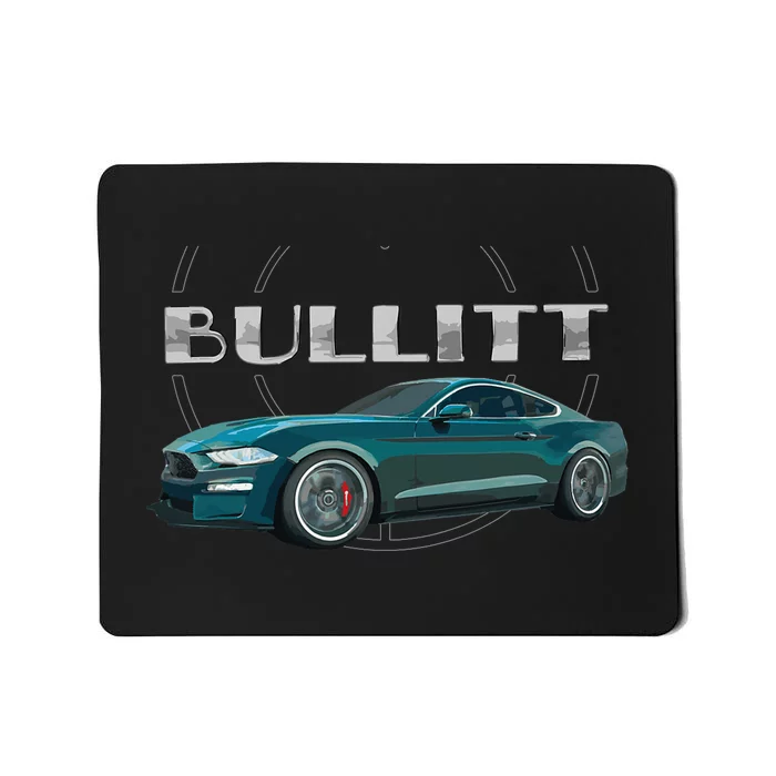 S550 Bullitt Performance Car 5.0liter V8 Muscle Green Mousepad