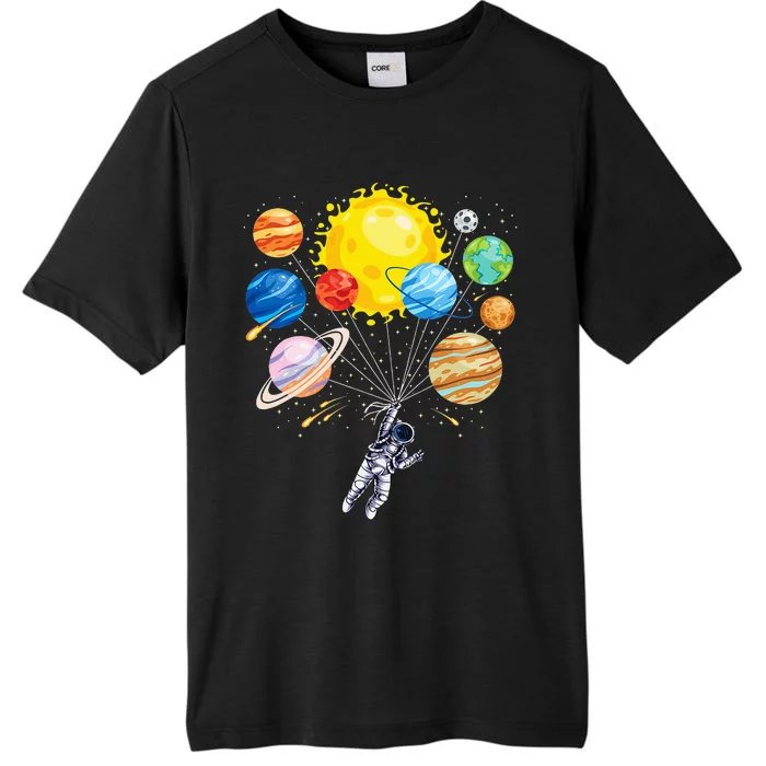 Space Balloon Planet Science Solar System Funny Astronaut ChromaSoft Performance T-Shirt