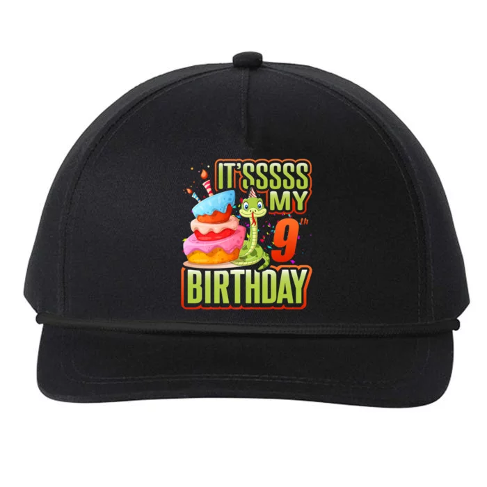 Snake Birthday Party Kids 9th Reptile Supplies Decorations Snapback Five-Panel Rope Hat