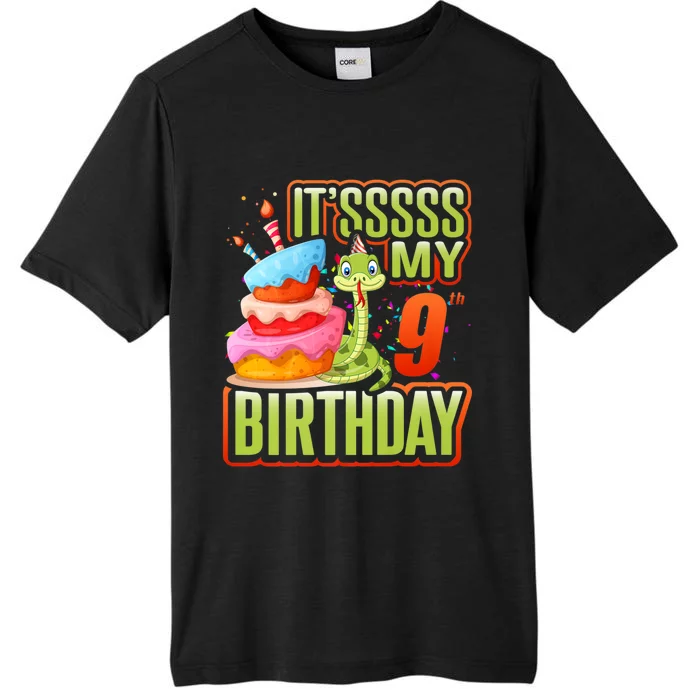 Snake Birthday Party Kids 9th Reptile Supplies Decorations ChromaSoft Performance T-Shirt