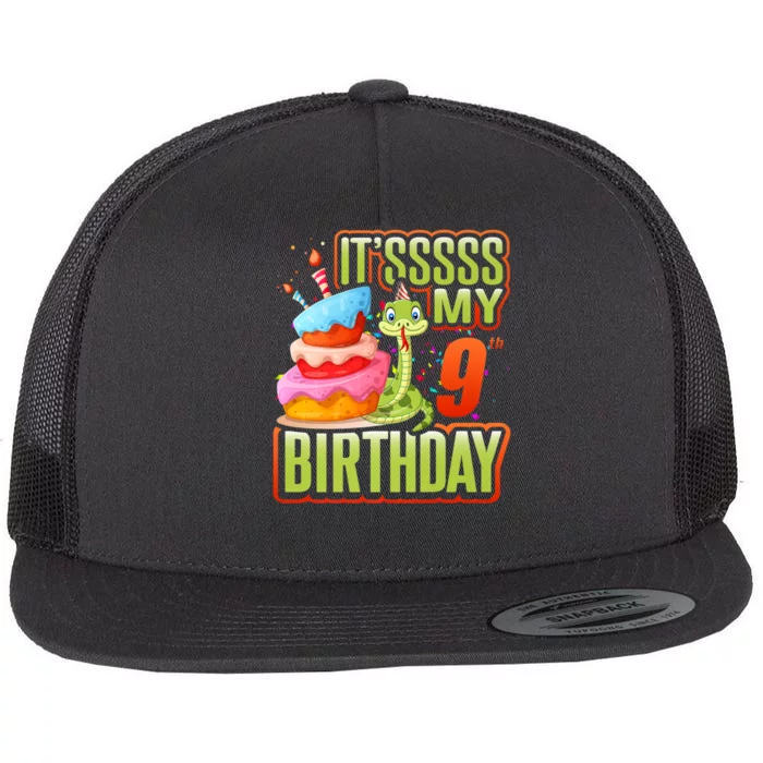 Snake Birthday Party Kids 9th Reptile Supplies Decorations Flat Bill Trucker Hat