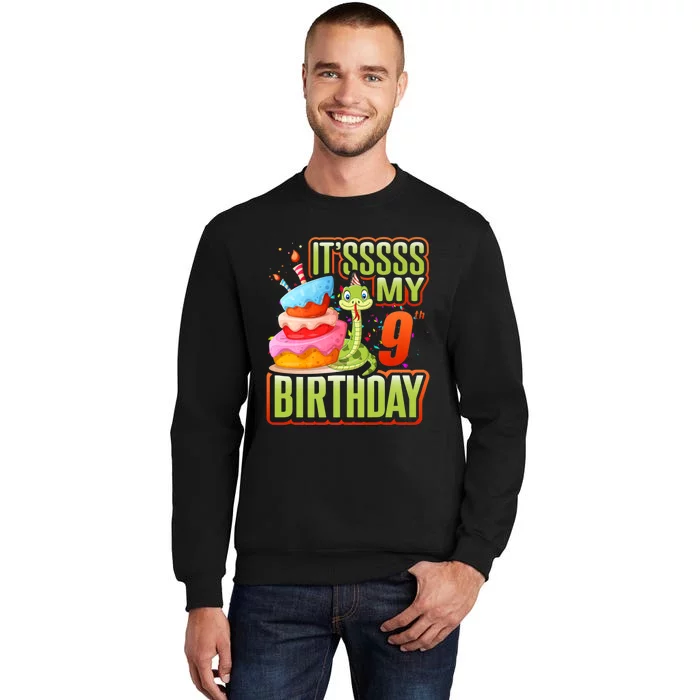 Snake Birthday Party Kids 9th Reptile Supplies Decorations Tall Sweatshirt