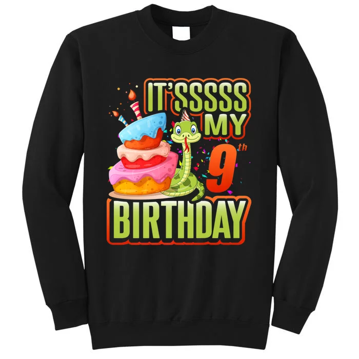 Snake Birthday Party Kids 9th Reptile Supplies Decorations Tall Sweatshirt