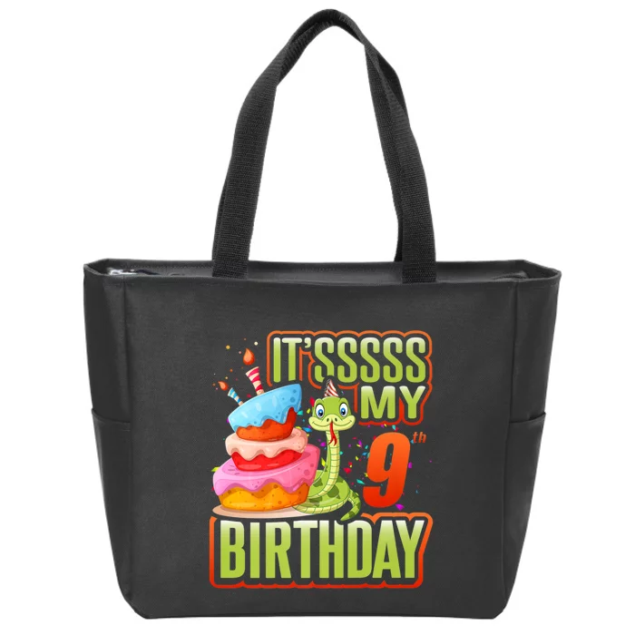 Snake Birthday Party Kids 9th Reptile Supplies Decorations Zip Tote Bag