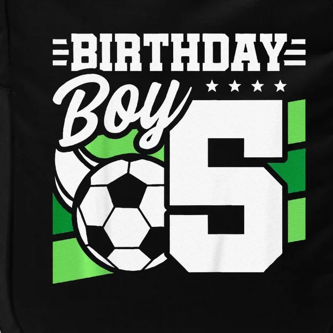 Soccer Birthday Party 5 Year Old Boy 5th Birthday Impact Tech Backpack