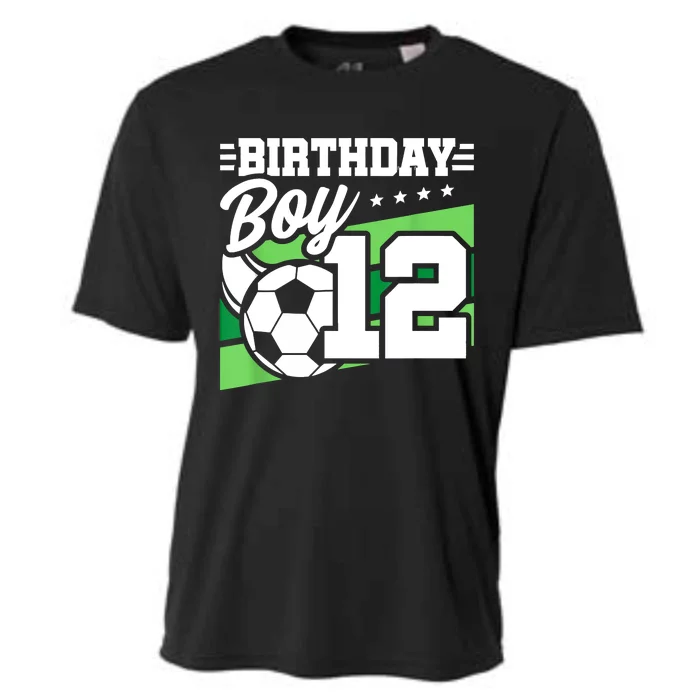 Soccer Birthday Party 12 Year Old Boy 12th Birthday Cooling Performance Crew T-Shirt