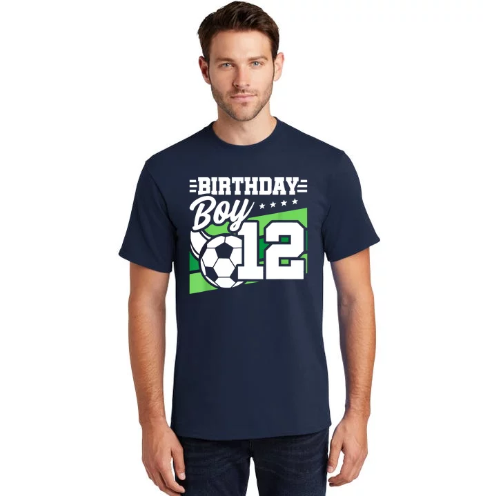 Soccer Birthday Party 12 Year Old Boy 12th Birthday Tall T-Shirt