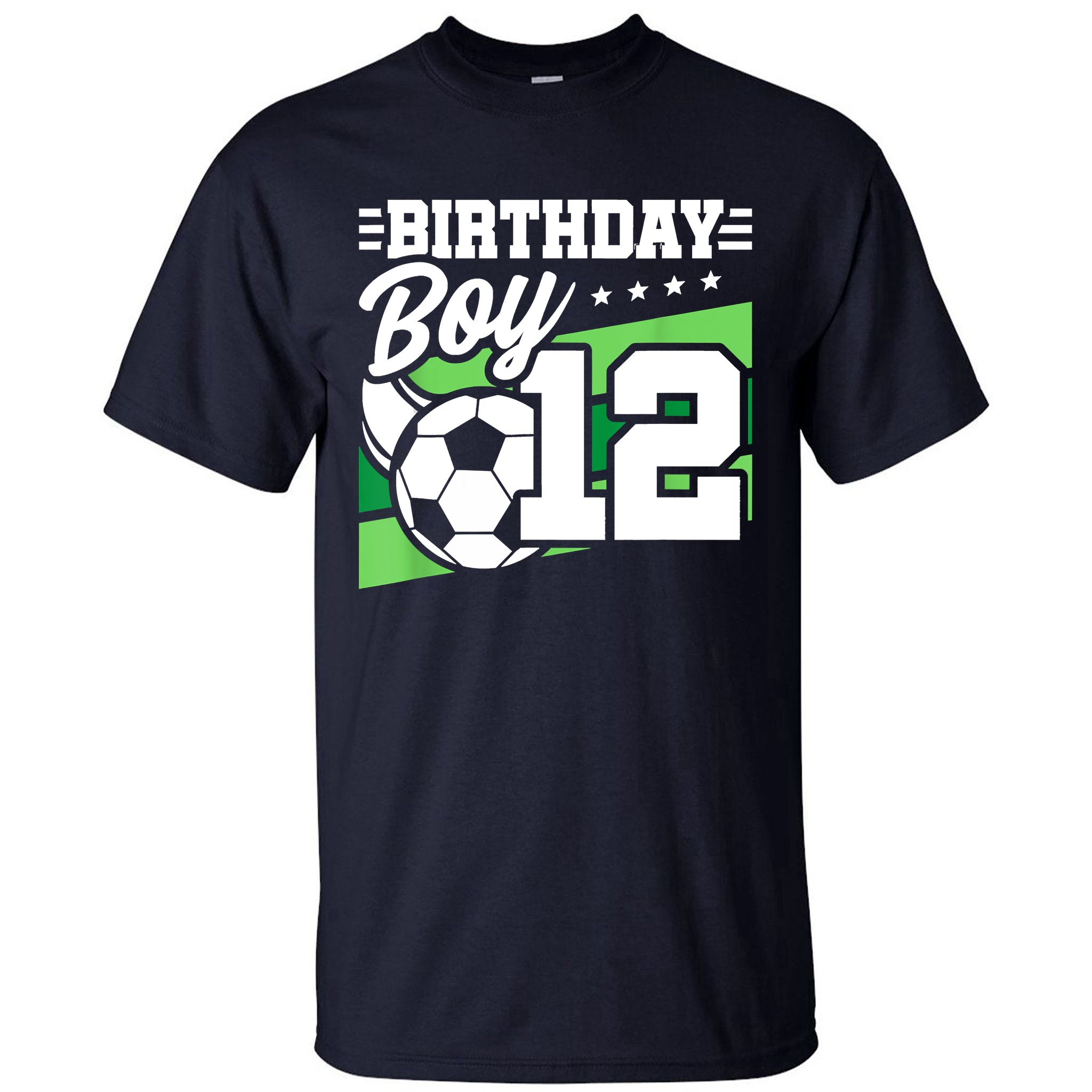 Soccer Birthday Party 12 Year Old Boy 12th Birthday Tall T-Shirt ...