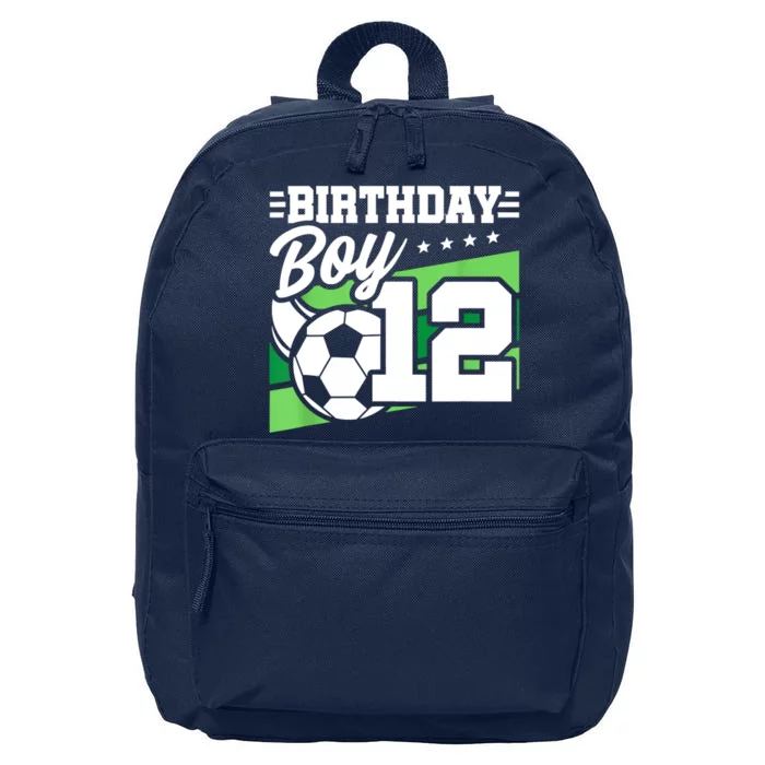 Soccer Birthday Party 12 Year Old Boy 12th Birthday 16 in Basic Backpack