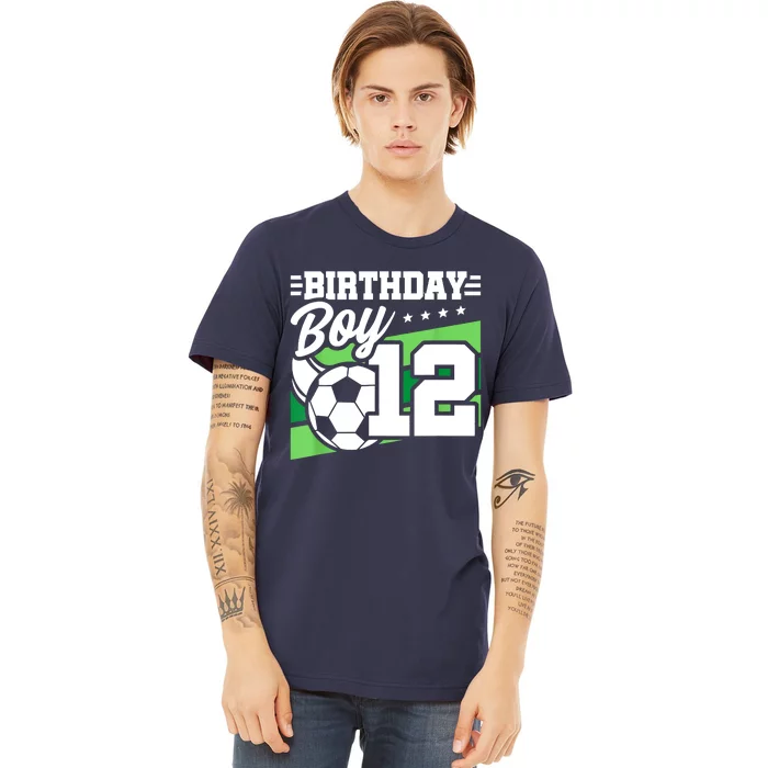 Soccer Birthday Party 12 Year Old Boy 12th Birthday Premium T-Shirt