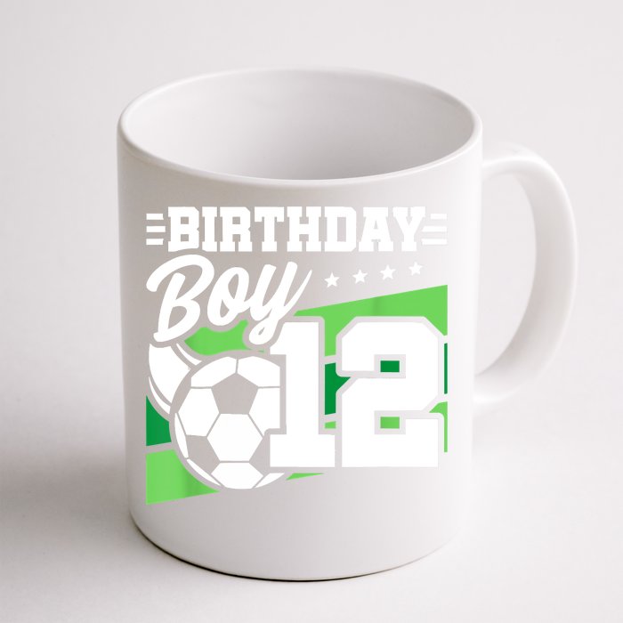 Soccer Birthday Party 12 Year Old Boy 12th Birthday Front & Back Coffee Mug