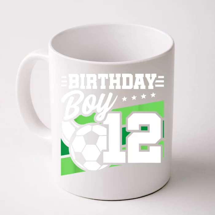 Soccer Birthday Party 12 Year Old Boy 12th Birthday Front & Back Coffee Mug