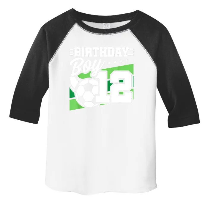 Soccer Birthday Party 12 Year Old Boy 12th Birthday Toddler Fine Jersey T-Shirt