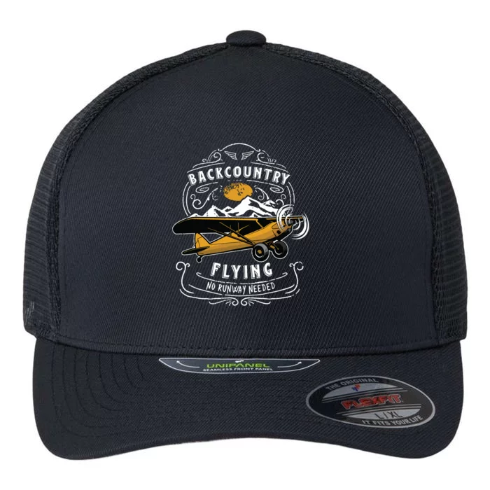 STOL Bush Plane Backcountry Flying Vintage Flexfit Unipanel Trucker Cap