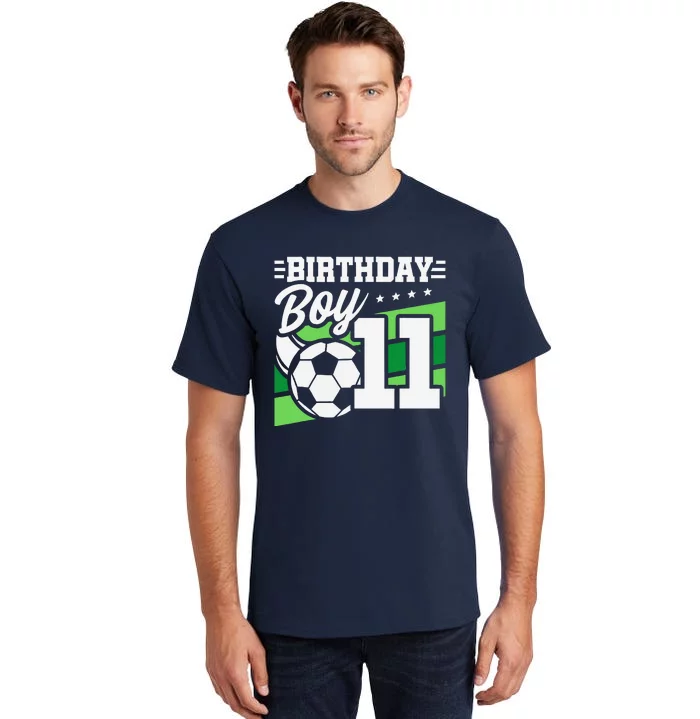 Soccer Birthday Party 11 Year Old Boy 11th Birthday Tall T-Shirt