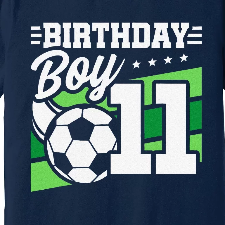 Soccer Birthday Party 11 Year Old Boy 11th Birthday Premium T-Shirt