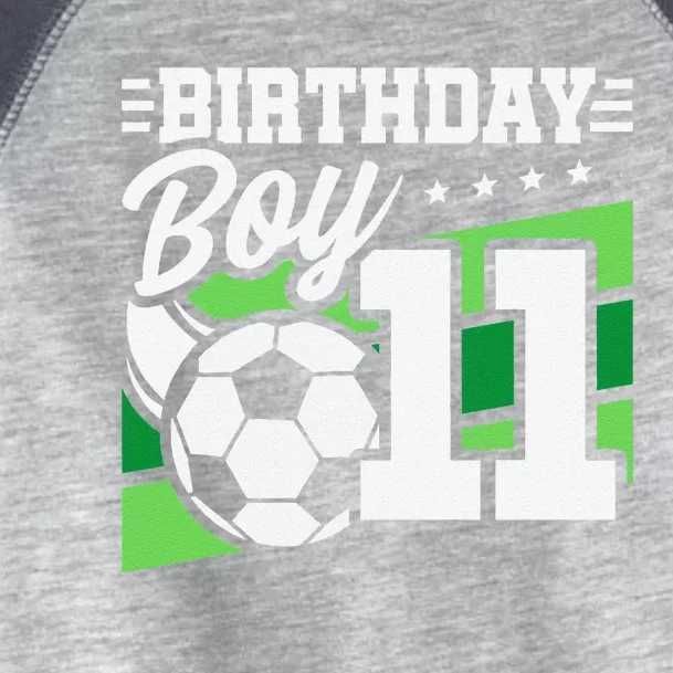 Soccer Birthday Party 11 Year Old Boy 11th Birthday Toddler Fine Jersey T-Shirt