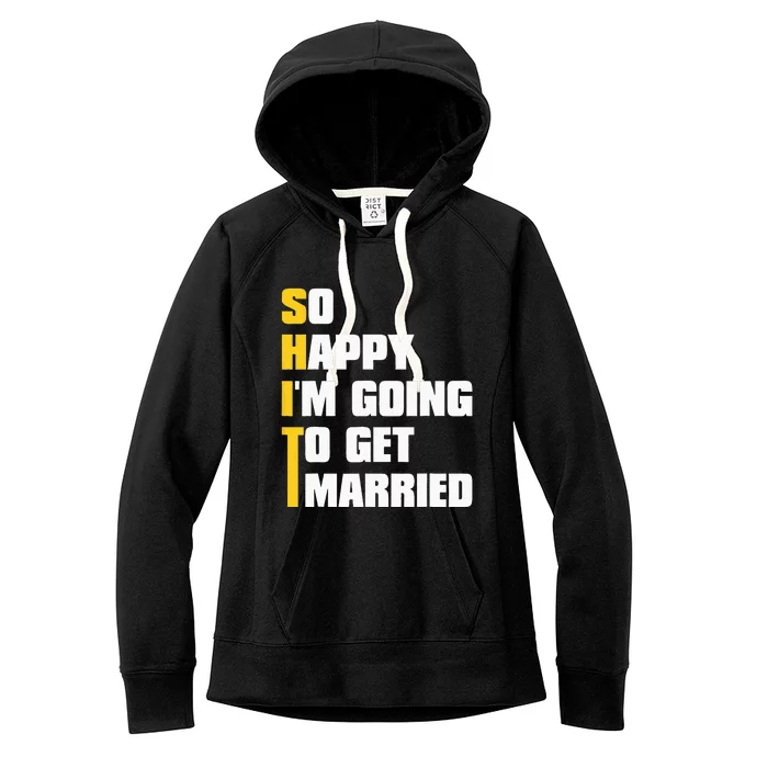 Sarcastic Bachelor Party Stag Groomsmen Getaway Wedding Women's Fleece Hoodie