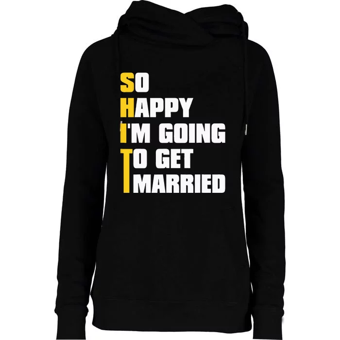 Sarcastic Bachelor Party Stag Groomsmen Getaway Wedding Womens Funnel Neck Pullover Hood