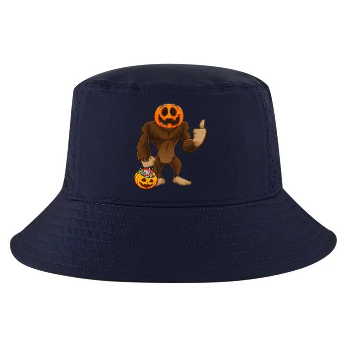 Scary Bigfoot Pumpkin Head Halloween Costume Funny Cool Comfort Performance Bucket Hat