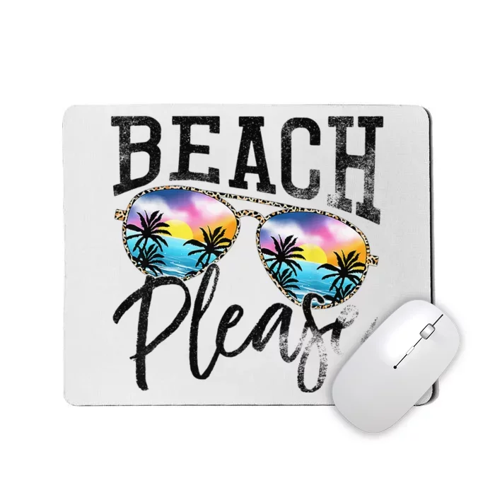 Sunglasses Beach Please Hawaii Beach Hello Summer Holidays Mousepad