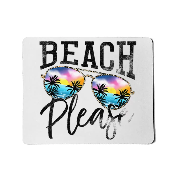 Sunglasses Beach Please Hawaii Beach Hello Summer Holidays Mousepad