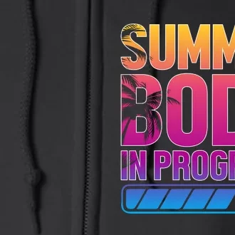 Summer Body Progress Motif Full Zip Hoodie