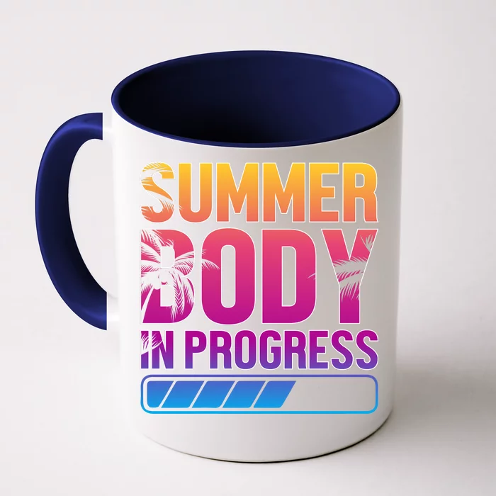 Summer Body Progress Motif Front & Back Coffee Mug