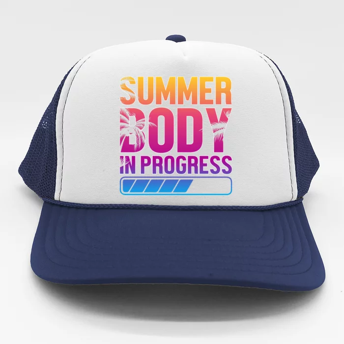 Summer Body Progress Motif Trucker Hat