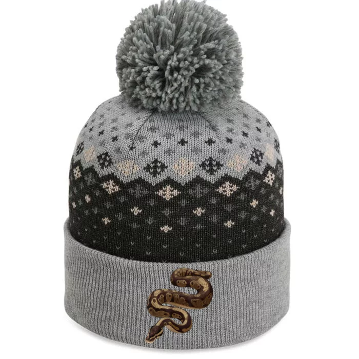 Snake Ball Python The Baniff Cuffed Pom Beanie