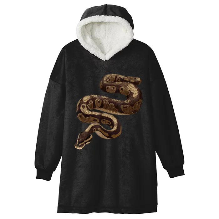 Snake Ball Python Hooded Wearable Blanket