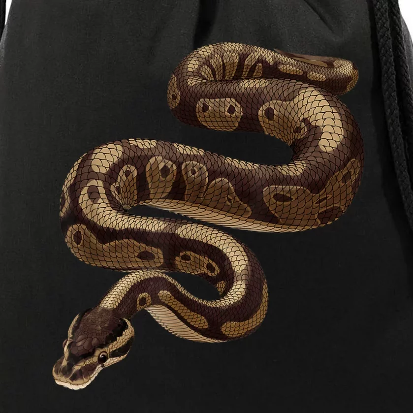 Snake Ball Python Drawstring Bag