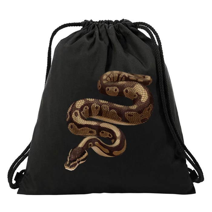 Snake Ball Python Drawstring Bag