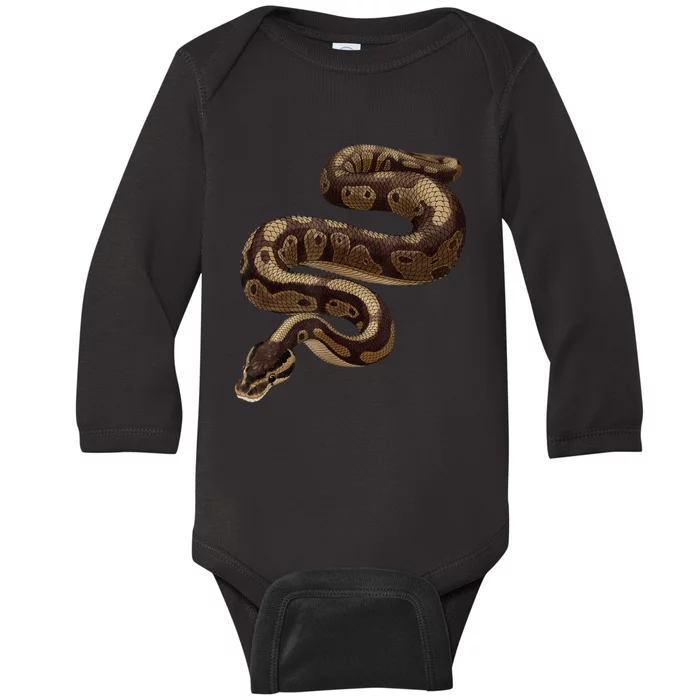 Snake Ball Python Baby Long Sleeve Bodysuit