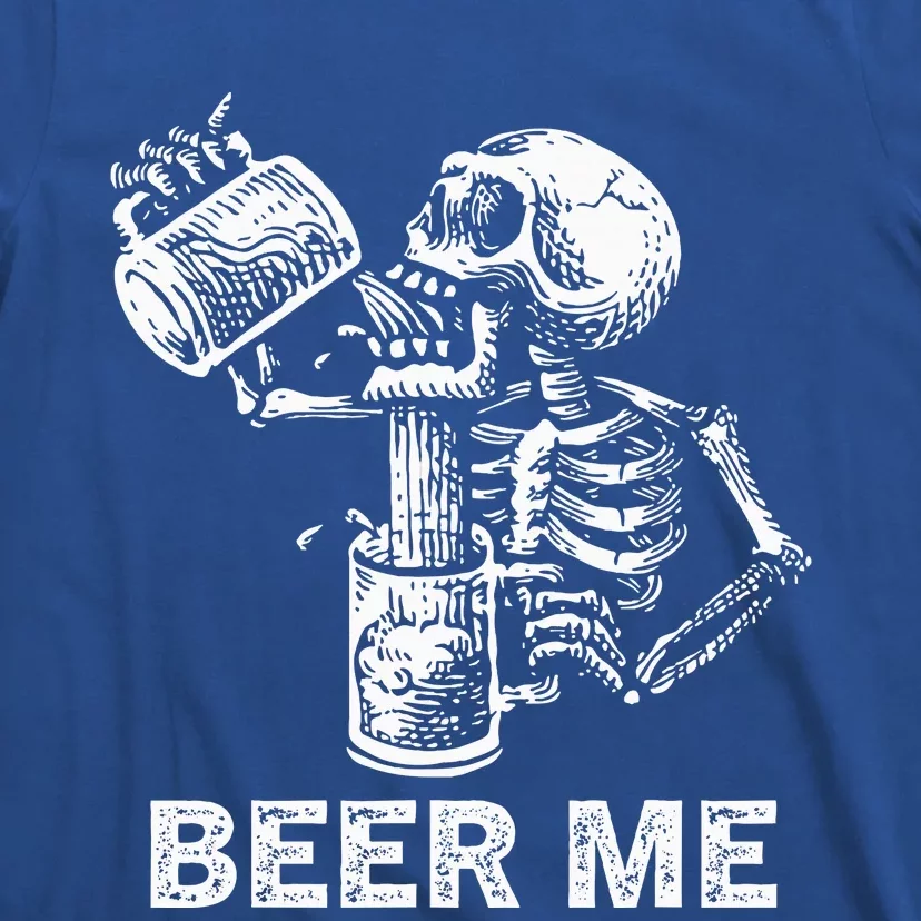 Skeleton Beer Party Halloween Gift T-Shirt