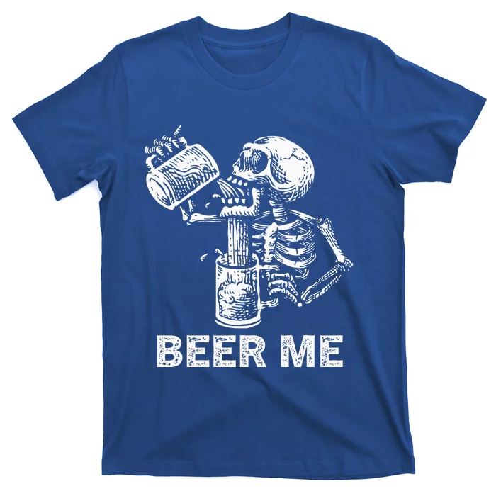 Skeleton Beer Party Halloween Gift T-Shirt