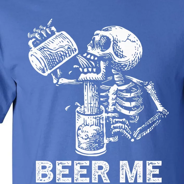 Skeleton Beer Party Halloween Gift Tall T-Shirt